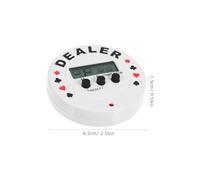 Outanaya Minuteur de Poker Numérique Compact 1 Pièce, Minuterie de Fête Compte à Rebours Long, Design Plat Rond, Portable à Pile Bouton, Accessoire Précis pour Jeux de Cartes et Poker