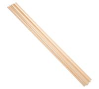 Outanaya Moulures Décoratives pour Fenêtres en Bois Naturel, Bandes Triangulaires Isocèles 6 Mm X 50 Cm, Lot de 10 Pièces pour Garniture de Moustiquaire, Cadre et Décoration