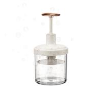 Outanaya Mousseur pour Visage Manuel 1 Pièce Gris-Blanc Doré Créateur de Bulles Compact en Plastique Tasse à Mousse Nettoyante pour Peau Outil de Soin Visage Pratique pour Voyage et