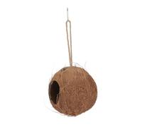 Outanaya Nid Naturel en Coque de Noix pour Oiseaux et Petits Animaux, Abri Multifonction pour Perroquets, Hamsters et Lézards, Cachette Solide Deux Ouvertures pour Cage et Habitat