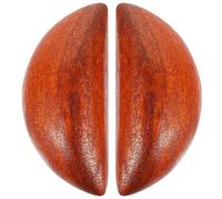 Outanaya Outils de Divination en Bois de Pêcher, Paire Moyenne de Coupes Yin Yang pour Rituels Taoïstes, Tasses pour Radiesthésie et Présents Spirituels
