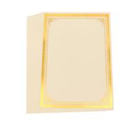 Outanaya Papier A4 pour Certificats Papier Plaqué Or, Lot de 8 Feuilles, pour Récompenses Académiques, Utilisation Personnalisée et Finition Soignée