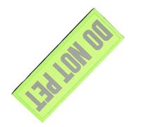 Outanaya Patch Réfléchissant pour Chien de Service avec Crochet en Nylon Vert Clair, Compatible Harnais pour Sécurité Nocturne et Utilisation Polyvalente
