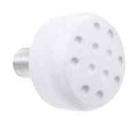 Outanaya Patin à roulettes Frein Réglable en Caoutchouc Haute Élasticité Bloc de Frein Blanc Cylindrique Perforé Butée D’Orteil Résistante à L’Usure pour Roller Quad Accessoire Freinage