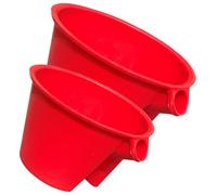 Outanaya Pelle à Eau 2 Pièces pour Jardinage Agricole Tête Interchangeable et Design Économiseur d'eau en Plastique pour Arrosage et Fertilisation des Légumes