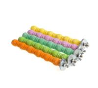 Outanaya Perchoir pour Perroquets Jaunes en Plastique Robuste, Support à Oiseaux pour Conures et Petits Oiseaux, d'exercice et Repos, Maintien des Becs et Griffes Taillés Couleur Aléatoire