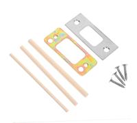 Outanaya Plaque de Renfort pour Porte Acier Inoxydable Guide de Verrouillage Épais Compatible Loquets et Targettes Installation Facile pour Portes