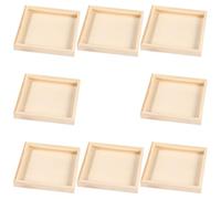 Outanaya Plateaux de Tri en Bois Brut 8 Pièces 123 X 123 CM pour Puzzles 3D et Cubes Organisateur de Pièces de Puzzle Accessoire de Rangement Portable pour Garçon et Filles à la
