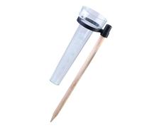 Outanaya Pluviomètre et Bâtonnet en Bois Tasse à Mesurer en Plastique Mesure Précise des Précipitations en Verre pour Usage Agricole et Statistique Météorologique