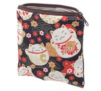 Outanaya Pochette de Rangement Imperméable en Polyester pour Serviettes Hygiéniques et Tampons, Design Cartoon Mignon, Résistante à l'usure, pour Paquet à Main ou Trousse de Maquillage