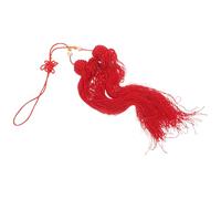 Outanaya Pompon Rouge Suspendu pour Sabre de Tai-Chi Ornement Textile Solide Décoration d'Épée D’Arts Martiaux Accessoire Compétition et Entraînement Pendentif à Pompon Éclatant