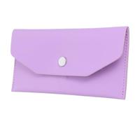 Outanaya Portefeuille Femme en PU Violet Réutilisable Type Enveloppe, Fermeture Bouton-Pression Sécurisée, pour Argenté Liquide, Chèques et Factures, Gestion Budget et Occasions Spéciales