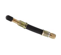 Outanaya Rallonge de Valve de Pneu 120 Mm pour Pneus Jumelés de Voiture Tige D'extension en Caoutchouc et Fer Accessoire Gonfleur Solide et Portable pour Remorques et Usage Automobile