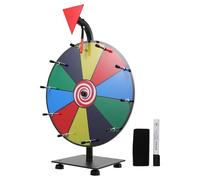 Outanaya Roue Fortune Portable avec Cases Effaçables Roue Loterie Pratique pour Fête Bureau Carnaval et Jeux Compacte et Réutilisable