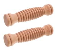 Outanaya Rouleau de réflexologie en bois 2PCS, rouleau en bois pour les mains et les jambes, outil de massage manuel portable pour relaxation en déplacement et routine bien-être