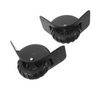 Outanaya roulettes de Valise Silencieuses Noires 16x10x7, 3cm pour Bagages | Roues Pivotantes à Roulement, Plastique Résistant à L’usure, Lot de Deux