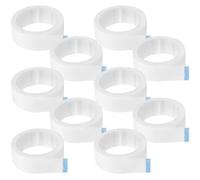 Outanaya Ruban Adhésif pour Extensions de Cils Blanc 10 Rouleaux en Tissu Non Tissé Respirant et Résistant la Déchirure pour Usage Quotidien et Salons de Maquillage