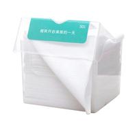 Outanaya Serviettes Faciales Jetables en Coton Épaisses 50 Pièces 20x20 Cm pour Nettoyage Visage Humide et Sèche, Lingettes Démaquillantes Pratiques pour Soins Peau et Voyages en Extérieur