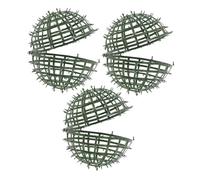 Outanaya Support à Boules Topiaires Artificielles en Plastique Vert Imitation Gazon, 15 Cm, Lot de 3 Pièces, Porte-topiaire Stable pour Décoration de Jardin, Mariage et Intérieur, Support