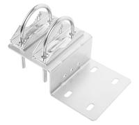 Outanaya Support Mural pour Antenne Extérieure Double Pince en U en Acier, Montage Réglable pour Mât d'Antenne, Compatible Antennes Fibre Optique et Stations Météo