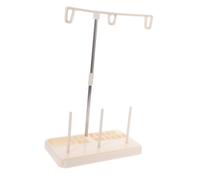 Outanaya Support Porte-bobines 3 Spools pour Fil de Machine à Coudre Évite la Rupture des Points en Plastique Blanc Organiseur de Poste de Travail pour Couture et Quilting