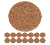Outanaya Tapis de Nidification Naturel en Fibre de Noix pour Pigeons 15 Pièces 20 Cm Épaisseur 0,3-0,4 Cm Coussin Respirant pour Cage à Oiseaux Protection Œufs Élevage Solide