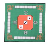 Outanaya Tapis de Table de Mahjong Vert en Caoutchouc Antidérapant et Lavable, Couverture pour Jeux de Domino et Mahjong à Domicile