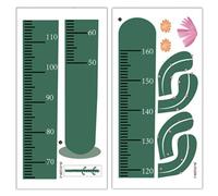 Outanaya Toise Murale Autocollante Cactus Verte pour Mesure Taille des Garçon et Filles, Autocollant de Croissance Amovible en Pvc, Décoration Chambre D'garçon et Filles Diy, Règle Murale