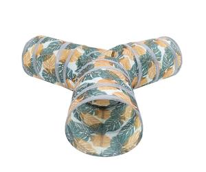 Outanaya Tunnel Trois en pour Lapin la et Chat Léger Polyester Pliable Amusant Utiliser Passages pour Chatons et Lapins à Maison