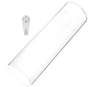 Outanaya Vase Mural Verre Transparent Cylindrique Pot Suspendu Décoratif pour Fleurs et Plantes Intérieur Design Élégant et Gain de Place Salon et Balcon