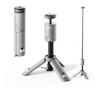 Outask Lampe de camping télescopique, lanterne magnétique pliable avec batterie de 12 000 mAh, lampes de poche télescopiques étanches IPX6/IPX7, lampe de camping pour urgence, camping, randonnée (gris