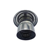 Outbacker Firebox Capot de cheminée 60 mm - Bouchon de pluie pour système de cheminée - Acier inoxydable ou noir (argenté)