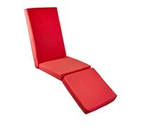 Outbag Relax Plus Jardin Chaise avec Repose-Pieds, Rouge