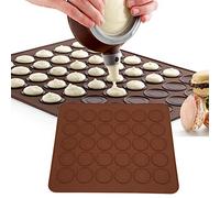Outbit Lot de 2 tapis de cuisson en silicone pour macarons - 30 trous - 28 x 25 cm