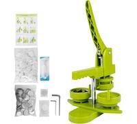 Outbit Machine à boutons avec 100 boutons/image et coupe-cercle pour personnages pour personnages, enfants DIY Gift Pin Maker (vert, 25 mm)