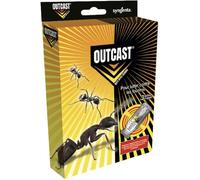 Outcast Boîte Appât Anti Fourmis en Gel - Piège Intérieur & Extérieur - Élimination Colonies Fourmi - Action Retardée - 3 Pièges Prêts à l'emploi