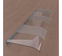 Outdoo Doo Auvent en polycabonate pour Font Doo, 3,5 mm d'épaisseur, protection contre les UV et les UV, design élégant, crique en poch, 40 x 310 cm