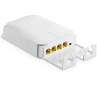 Outdoor 4 Port Gigabit PoE Extender,1 entrée PoE et 3 Sorties PoE,répéteur PoE IEEE 802.3 AF/at 30 W avec 10/100/1000 Mbps,commutateur POE étanche à Montage Mural