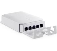 Outdoor 5 Port PoE Extender,1 entrée PoE et 4 Sorties PoE,répéteur PoE IEEE 802.3 AF/at/BT 90 W avec 10/100 Mbps,commutateur POE étanche à Montage Mural