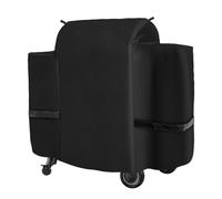 Outdoor 600D Heavy Duty Grill Cover for Traeger Ironwood 650 Series, Full-Length Grill Cover Grill Accessory Waterproof Pellet Cover Compatible with Traeger Ironwood 650 Accessories BAC505,Black