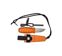 Mora of Sweden – couteau de cou Eldris Burnt Orange 13502 avec étui de luxe et pierre à feu