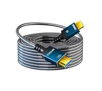Outdoor Armoured HDMI 2.1 Cable 8K Fiber Optic Metal Armor Ultra High Speed HDMI Cable Anti-pull Anti-rodent Bite Anti-trampling.(8K HDMI 2.1,30m)