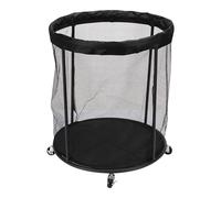 Outdoor Ball Storage, Balls Basket, Portable Sports Bin, Large Capacity Net Container with Frame for Easy Transport and Organization, Outside, Garage, Pool, Patio, Garden, 23.62x23.62x24.41 Inches