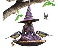 Outdoor Bird Feeder - 15 x 19 cm Hanging Station, Seed Holder, All Season Birdwatching Feeder | Finches Robins Sparrows Budgies Uses Backyard Balcony Patio Terrace Tree Branches Eaves Garden Wildlife