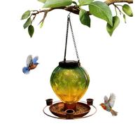 Outdoor Bird Feeder is A Decorative Bird Food Holder and Garden Decor Piec | solar powered bird feeder integrates a light-sensing panel to gather from natural light during the day and automatically