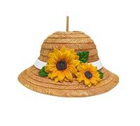 Outdoor Bird House - Straw Hat Design Hanging Backyard Hummingbird | Shelter Nesting Box Garden Bird Habitat Ornament Decorative Aviary Home for Bluebird, Wren, Patio, Balcony, Tree Viewing