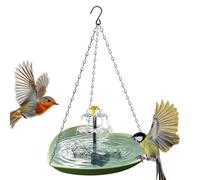 Outdoor Birdbath - Solar Powered, Heart Shape Water Fountain, Decorative Garden Basin | Bird Bath Bowl, Floating Pump Feature for Ponds Pool Patio Lawn Yard Birds Pet Bath Use