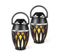 Outdoor Bluetooth Speaker - 2 Pack, Flame Effect, Ipx5 Waterproof, Party Decor