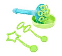 Outdoor Bubbles - Durable Abs Trumpet Design, Manuel Bubble Blowing Fun Toy, Bubble Wand Set, Round Tray Trumpet Wand | 3X Bubbles Blower with Tray For Backyard Birthday Wedding Picnic Garden Play