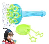 Outdoor Bubbles Kids, Bubble Blowing Activity Wand Toy Set Round Tray | 3X Bubbles Maker Outdoor Bath Time Birthday Party Backyard Wedding School Travel Playground Picnic Boys Games Summ